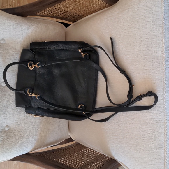 Rebecca Minkoff Black Leather Backpack - Picture 2 of 3